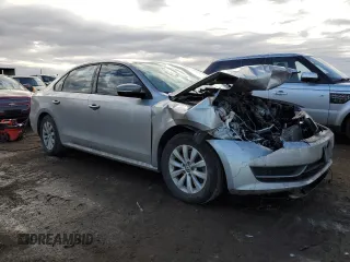 2012 Volkswagen Passat S w/Appearance with VIN 1VWAP7A34CC075866, listed as a Copart auction lot 43043365 with 0 mi miles and Salvage Title. Bid and sale history available at carsss.com. Image 4.