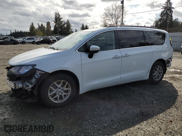 2021 Chrysler Voyager LXi z VIN 2C4RC1DG0MR506578, wystawiony jako Copart lot #50430125 z przebiegiem 87 530 mil mil oraz Szkoda całkowita • Salvage title. Historia ofert i sprzedaży dostępna na DreamBid. Obrazek 1.