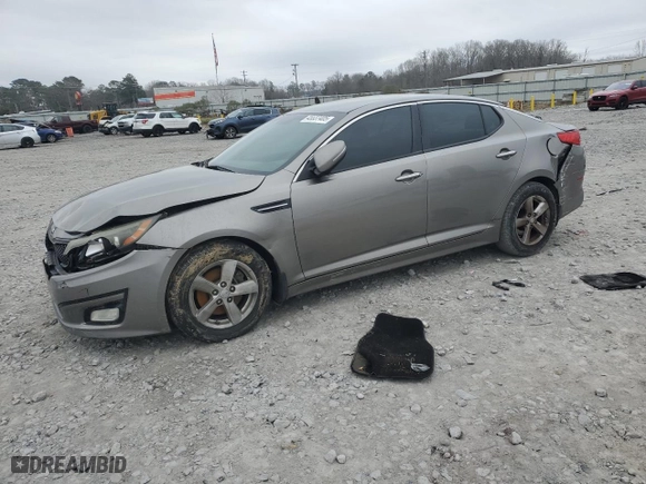 2015 Kia Optima LX with VIN 5XXGM4A73FG463117, listed as a Copart auction lot 45537405 with 168,443 mi miles and Salvage Title. Bid and sale history available at carsss.com. Image 1.