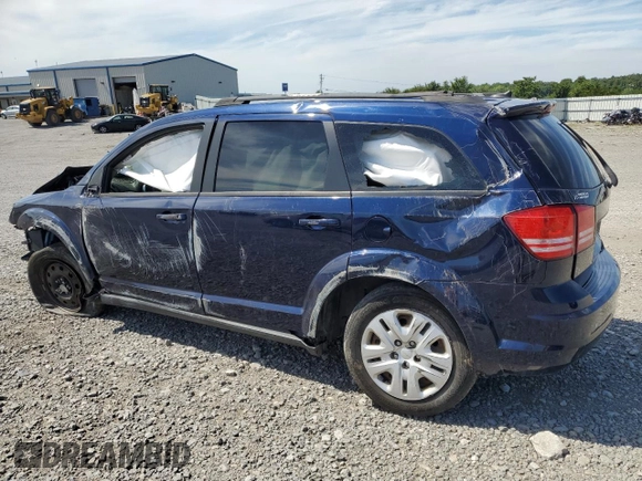 2018 Dodge Journey SE with VIN 3C4PDCAB8JT382027, listed as a Copart auction lot 60407214 with Not Provided miles and Non Repairable. Bid and sale history available at carsss.com. Image 2.