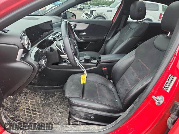 2020 Mercedes-Benz A 220 with VIN W1K3G4EB9LW045729, listed as a Copart auction lot 58619995 with 56,646 mi miles and Salvage title. Bid and sale history available at DreamBid. Image 7.