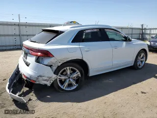 2019 Audi Q8 Premium with VIN WA1AVAF10KD017267, listed as a Copart auction lot 49757983 with 0 mi miles. Bid and sale history available at carsss.com. Image 3.