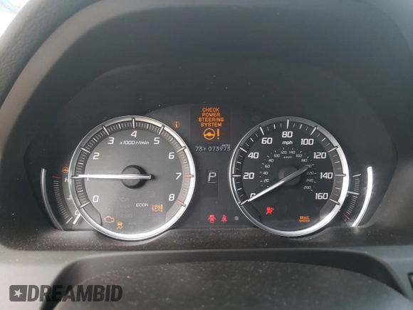 2015 Acura TLX V6 with VIN 19UUB2F38FA010790, listed as a Copart auction lot 58811015 with 73,973 mi miles and Salvage title. Bid and sale history available at DreamBid. Image 9.