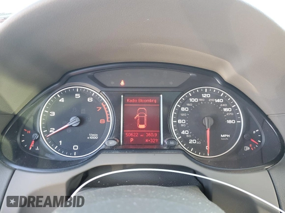 2012 Audi Q5 Premium with VIN WA1CFAFP5CA082466, listed as a Copart auction lot 86595754 with 50,622 mi miles and Salvage title. Bid and sale history available at DreamBid. Image 9.