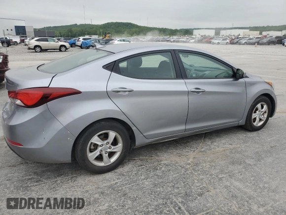 2015 Hyundai Elantra SE with VIN 5NPDH4AE6FH550732, listed as a Copart auction lot 54188165 with 181,705 mi miles and Clean Title. Bid and sale history available at carsss.com. Image 3.