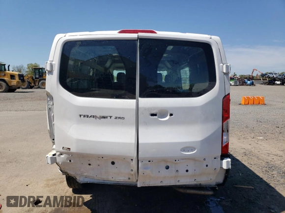 2021 Ford Transit Cargo with VIN 1FTBR1Y86MKA70224, listed as a Copart auction lot 54850495 with 42,101 mi miles and Salvage title. Bid and sale history available at DreamBid. Image 6.