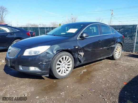 2011 Buick Regal CXL RL5 with VIN W04GT5GC9B1011492, listed as a IAAI auction lot 41821747 with 119,551 mi miles. Bid and sale history available at carsss.com. Image 2.