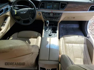 2017 Genesis G80 3.8L with VIN KMHGN4JE2HU175741, listed as a Copart auction lot 70855184 with 59,136 mi miles and Salvage Title. Bid and sale history available at carsss.com. Image 8.