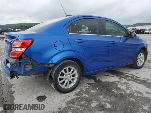 2020 Chevrolet Sonic LT with VIN 1G1JD5SB5L4143407, listed as a Copart auction lot 59686985 with 74,062 mi miles and Salvage title. Bid and sale history available at DreamBid. Image 3.