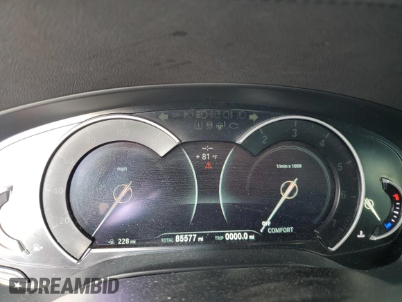 2017 BMW 5 Series 540i with VIN WBAJE5C39HG915941, listed as a Copart auction lot 49083145 with 85,511 mi miles and Salvage Title. Bid and sale history available at carsss.com. Image 9.