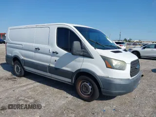 2015 Ford Transit Cargo with VIN 1FTNE1ZM0FKA90248, listed as a IAAI auction lot 41995824 with 157,085 mi miles. Bid and sale history available at carsss.com. Image 1.