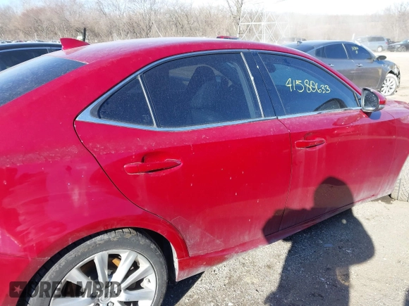 2014 Lexus IS 250 with VIN JTHCF1D22E5014925, listed as a IAAI auction lot 41580633 with 118,800 mi miles. Bid and sale history available at carsss.com. Image 14.