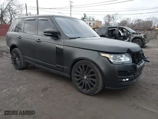 2017 Land Rover Range Rover with VIN SALGS2FE8HA326604, listed as a IAAI auction lot 41045678 with 56,150 mi miles. Bid and sale history available at carsss.com. Image 1.