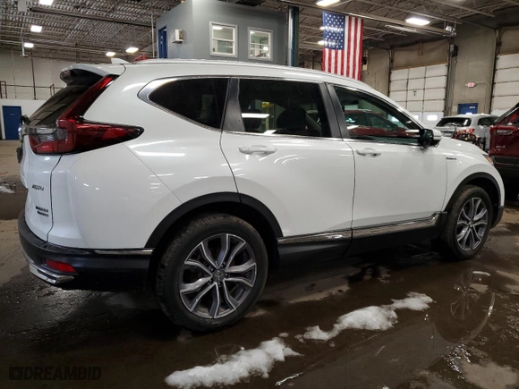 2021 Honda CR-V Hybrid Touring with VIN 7FART6H94ME026679, listed as a Copart auction lot 47867735 with 71,857 mi miles and Salvage Title. Bid and sale history available at carsss.com. Image 3.