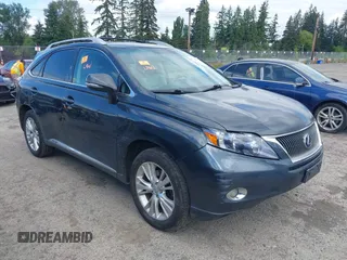 2010 Lexus RX 450h with VIN JTJBC1BA9A2010007, listed as a IAAI auction lot 42322087 with 178,999 mi miles and . Bid and sale history available at DreamBid. Image 1.