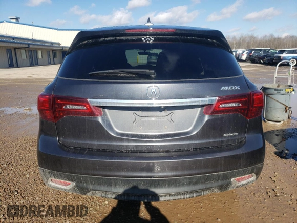 2016 Acura MDX with VIN 5FRYD4H25GB058054, listed as a Copart auction lot 40644373 with 91,886 mi miles. Bid and sale history available at carsss.com. Image 6.