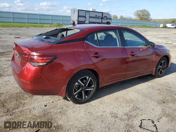2024 Nissan Sentra SV z VIN 3N1AB8CV0RY207305, wystawiony jako Copart lot #55623055 z przebiegiem 17 956 mil mil oraz Szkoda całkowita • Salvage title. Historia ofert i sprzedaży dostępna na DreamBid. Obrazek 3.