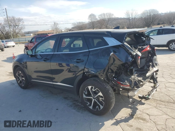 2025 Kia Sportage EX with VIN 5XYK33DF4SG283127, listed as a Copart auction lot 47831405 with 2,253 mi miles and Salvage Title. Bid and sale history available at carsss.com. Image 2.