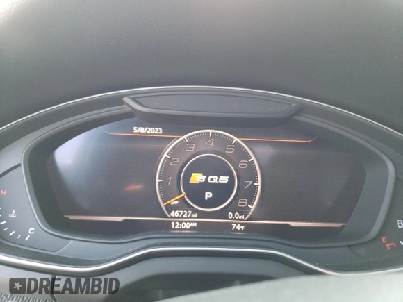 2018 Audi SQ5 Prestige with VIN WA1C4AFY8J2080023, listed as a Copart auction lot 53297203 with 46,727 mi miles. Bid and sale history available at carsss.com. Image 9.