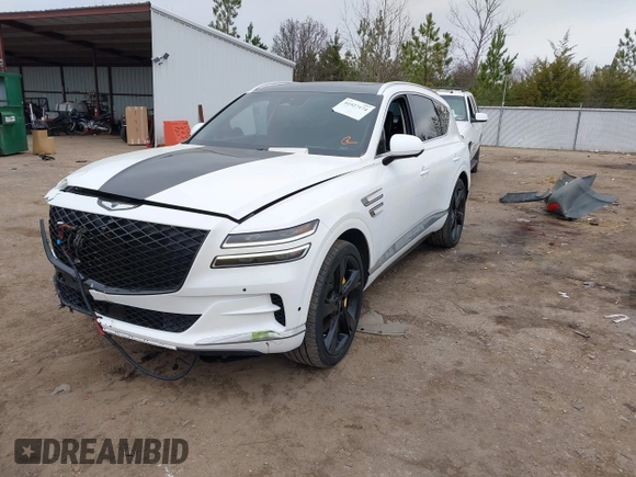 2024 Genesis GV80 z VIN KMUHBDSB9RU150422, wystawiony jako IAAI lot #41527174 z przebiegiem 41 956 mil mil oraz . Historia ofert i sprzedaży dostępna na DreamBid. Obrazek 17.