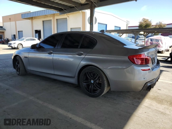 2014 BMW 5 Series 535i with VIN WBA5B1C58ED482047, listed as a Copart auction lot 47458955 with 122,828 mi miles and Salvage Title. Bid and sale history available at DreamBid. Image 2.