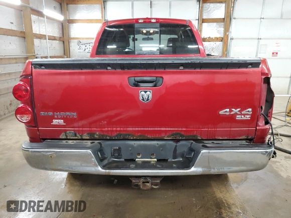 2007 Dodge 1500 Laramie with VIN 1D7HU182X7S168431, listed as a Copart auction lot 49779725 with 151,164 mi miles and Clean Title. Bid and sale history available at carsss.com. Image 6.