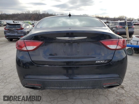 2016 Chrysler 200 S with VIN 1C3CCCBB0GN177136, listed as a Copart auction lot 86924624 with 143,583 mi miles and Salvage Title. Bid and sale history available at carsss.com. Image 6.