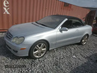 2006 Mercedes-Benz CLK-Class 3.5L with VIN WDBTK56H46F191346, listed as a Copart auction lot 47046685 with 189,709 mi miles and Clean Title. Bid and sale history available at carsss.com. Image 1.