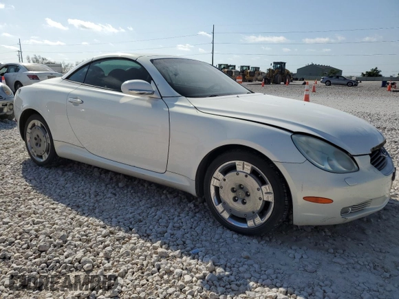 2002 Lexus SC 430 with VIN JTHFN48Y920003543, listed as a Copart auction lot 53055855 with 110,847 mi miles and Clean title. Bid and sale history available at DreamBid. Image 4.