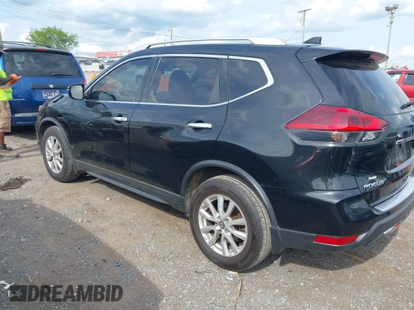 2018 Nissan Rogue S with VIN KNMAT2MT5JP619388, listed as a IAAI auction lot 42113687 with 186,220 mi miles and . Bid and sale history available at carsss.com. Image 3.