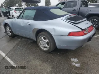 1995 Porsche 911 Carrera with VIN WP0CA2990SS342966, listed as a Copart auction lot 44071815 with 0 mi miles and Clean Title. Bid and sale history available at carsss.com. Image 2.