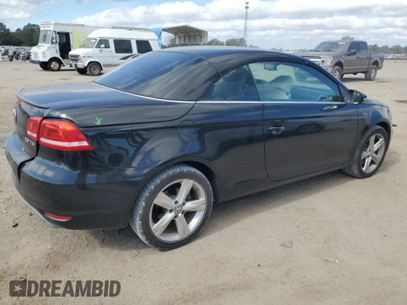 2012 Volkswagen Eos Lux with VIN WVWFW7AH3CV015475, listed as a Copart auction lot 78923724 with 109,453 mi miles and Salvage Title. Bid and sale history available at DreamBid. Image 3.