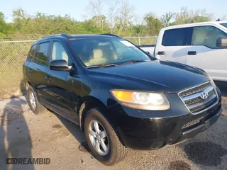 2007 Hyundai Santa Fe GLS with VIN 5NMSG13D67H052655, listed as a IAAI auction lot 41999808 with 163,423 mi miles. Bid and sale history available at carsss.com. Image 1.