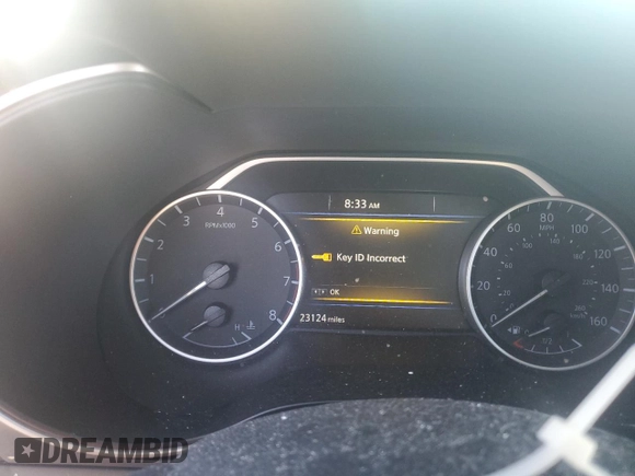 2020 Nissan Maxima Platinum with VIN 1N4AA6FVXLC366547, listed as a Copart auction lot 45569995 with 23,124 mi miles and Salvage Title. Bid and sale history available at DreamBid. Image 9.
