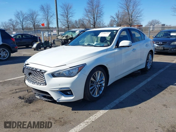 2023 Infiniti Q50 Luxe with VIN JN1EV7BRXPM542112, listed as a IAAI auction lot 41588571 with 20,749 mi miles and . Bid and sale history available at DreamBid. Image 17.