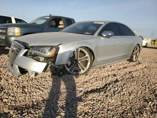 2013 Audi S8 with VIN WAUD2AFD6DN032694, listed as a Copart auction lot 84891194 with 140,120 mi miles and Salvage Title. Bid and sale history available at carsss.com. Image 1.