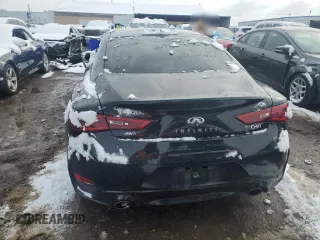 2017 Infiniti Q60 Premium with VIN JN1CV7EL4HM320567, listed as a Copart auction lot 79455314 with 74,043 mi miles and Salvage title. Bid and sale history available at DreamBid. Image 6.