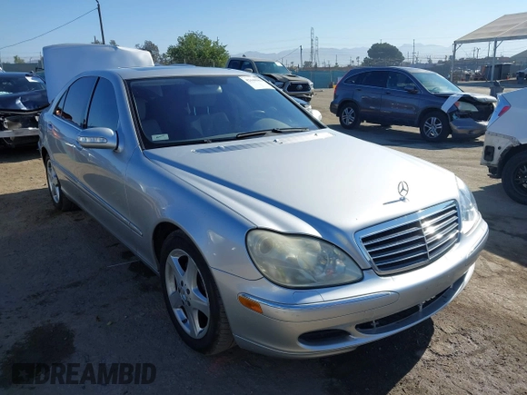 2004 Mercedes-Benz S 430 with VIN WDBNG70J24A417976, listed as a IAAI auction lot 42640982 with 123,021 mi miles and . Bid and sale history available at DreamBid. Image 1.