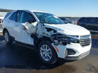 2024 Chevrolet Equinox LT with VIN 3GNAXKEG2RL370570, listed as a IAAI auction lot 41290387 with 2,523 mi miles and . Bid and sale history available at DreamBid. Image 1.