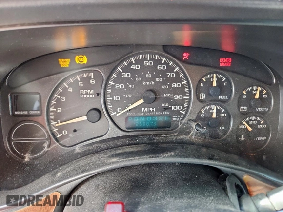 2002 Chevrolet Avalanche with VIN 3GNEC13TX2G308730, listed as a Copart auction lot 60163935 with 250,873 mi miles and Salvage title. Bid and sale history available at DreamBid. Image 9.