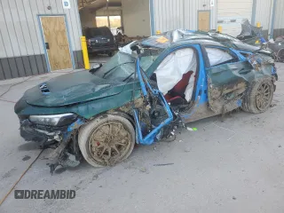 2023 Honda Civic Type R with VIN JHMFL5G4XPX000563, listed as a Copart auction lot 76475384 with 0 mi miles and Salvage Title. Bid and sale history available at carsss.com. Image 1.