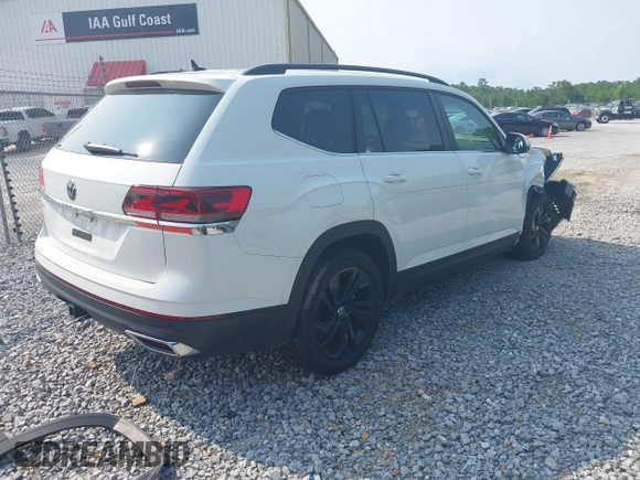 2023 Volkswagen Atlas SE z VIN 1V2WR2CA6PC547040, wystawiony jako IAAI lot #42400535 z przebiegiem 25 300 mil mil oraz . Historia ofert i sprzedaży dostępna na DreamBid. Obrazek 4.