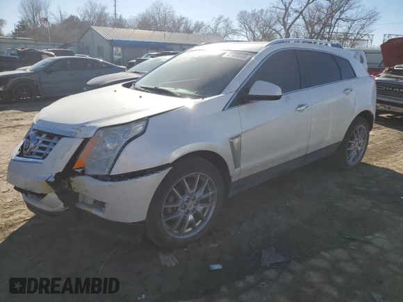 2015 Cadillac SRX Premium Collection with VIN 3GYFNGE35FS546957, listed as a Copart auction lot 42189045 with 100,079 mi miles and Salvage Title. Bid and sale history available at carsss.com. Image 1.