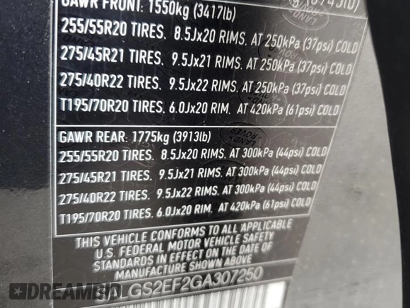 2016 Land Rover Range Rover Supercharged z VIN SALGS2EF2GA307250, wystawiony jako Copart lot #53922705 z przebiegiem 161 700 mil mil oraz Czysty tytuł • Clean title. Historia ofert i sprzedaży dostępna na DreamBid. Obrazek 13.