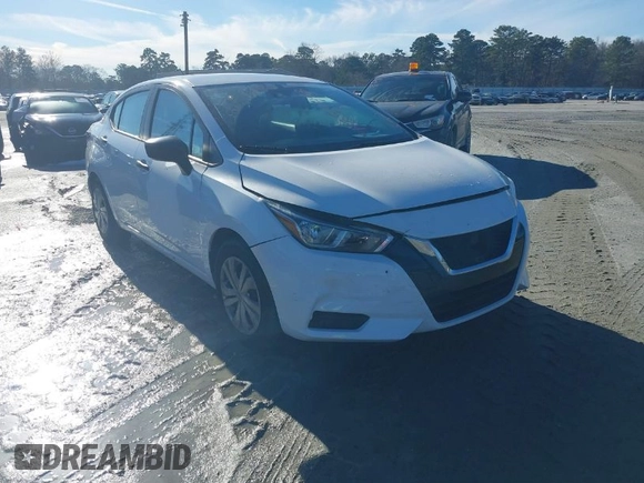 2020 Nissan Versa S z VIN 3N1CN8DV7LL860331, wystawiony jako IAAI lot #41259933 z przebiegiem 78 447 mil mil oraz . Historia ofert i sprzedaży dostępna na DreamBid. Obrazek 1.