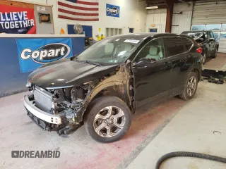 2017 Honda CR-V EX-L with VIN 2HKRW2H82HH608385, listed as a Copart auction lot 47791305 with 83,417 mi miles and Salvage Title. Bid and sale history available at DreamBid. Image 1.