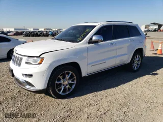 2015 Jeep Grand Cherokee Summit with VIN 1C4RJFJM3FC688222, listed as a Copart auction lot 80796764 with 122,735 mi miles and Clean Title. Bid and sale history available at carsss.com. Image 1.