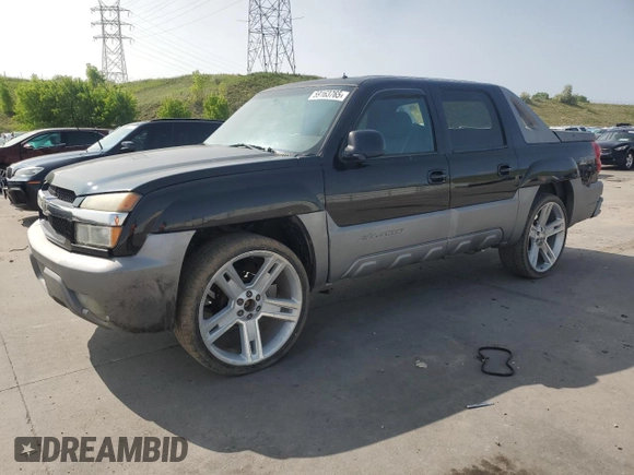 2002 Chevrolet Avalanche z VIN 3GNEC13T92G147979, wystawiony jako Copart lot #59163765 z przebiegiem 221 296 mil mil oraz Czysty tytuł • Clean title. Historia ofert i sprzedaży dostępna na DreamBid. Obrazek 1.