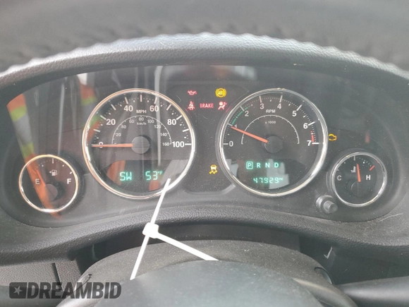 2018 Jeep Wrangler JK Unlimited Sahara with VIN 1C4BJWEG2JL830445, listed as a Copart auction lot 75272164 with 47,929 mi miles and Salvage Title. Bid and sale history available at carsss.com. Image 9.