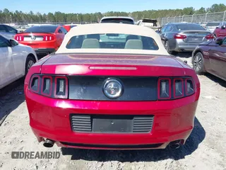 2014 Ford Mustang V6 with VIN 1ZVBP8EM8E5322665, listed as a IAAI auction lot 41817768 with 97,405 mi miles. Bid and sale history available at carsss.com. Image 17.